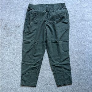 Old Navy High Rise Straight Tapered Leg Linen Blend Pants - Large Worn Once